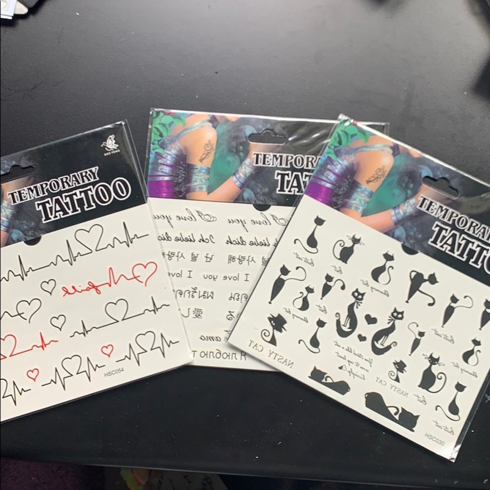 Temporary tattoo sets